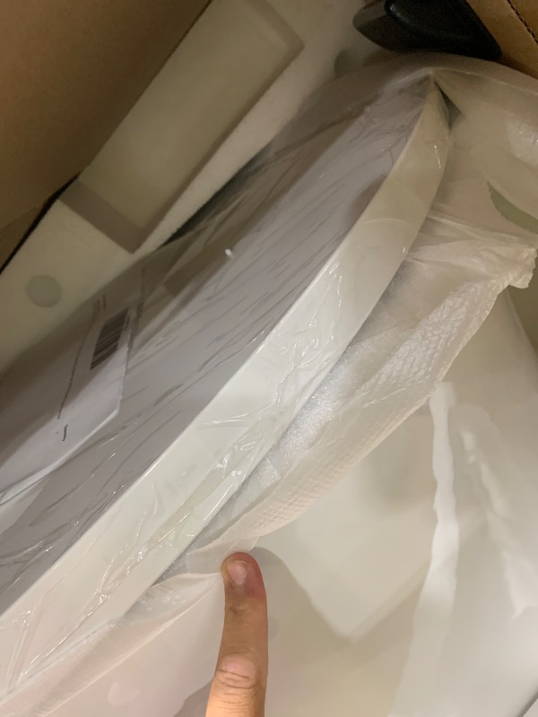 Photo 1 of WOODBRIDGE Smart Toilet, Auto Open & Close, Auto Flush, Foot Sensor Operation, Heated Seat and Integrated Multi Function Remote Control in White