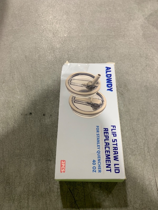 Photo 1 of 2 Pack 40 oz Flip Straw Leak Proof Lid for Stanley H2.0 Quencher, Stanley Lid Replacement 40 oz for Stanley Cup Accessories ProTour, No Spill Proof Straw Cover for Stanley (Pink & SkyBlue)