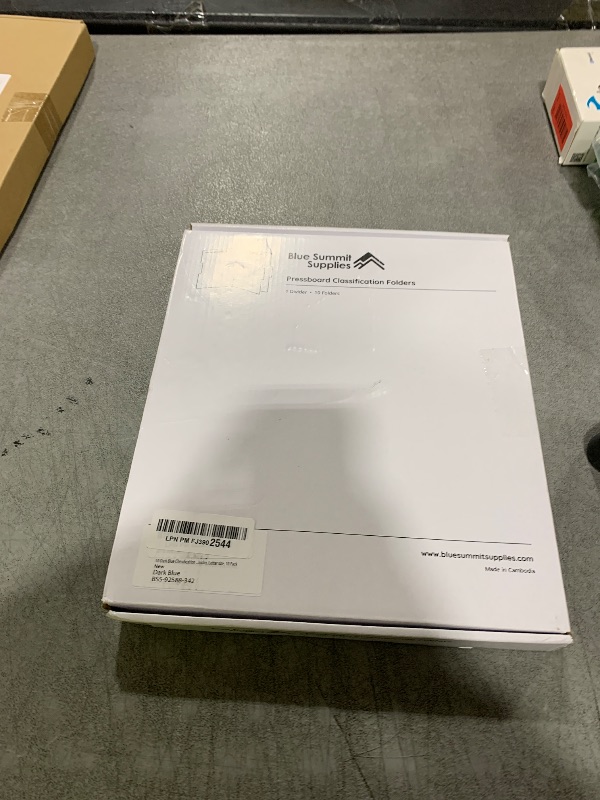 Photo 1 of 10 Dark Blue Classification Folders - 1 Divider - 2 Inch Tyvek Expansions - Durable 2 Prongs Designed to Organize Standard Medical Files, Office Reports - Letter Size, Dark Blue, 10 Pack