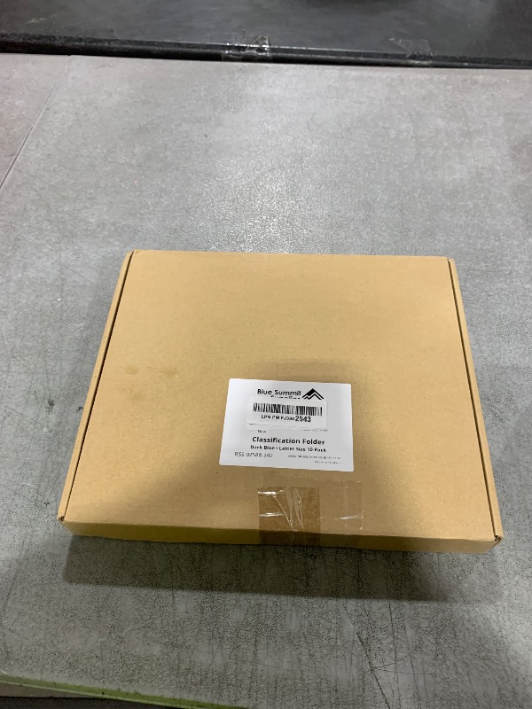 Photo 1 of 10 Dark Blue Classification Folders - 1 Divider - 2 Inch Tyvek Expansions - Durable 2 Prongs Designed to Organize Standard Medical Files, Office Reports - Letter Size, Dark Blue, 10 Pack