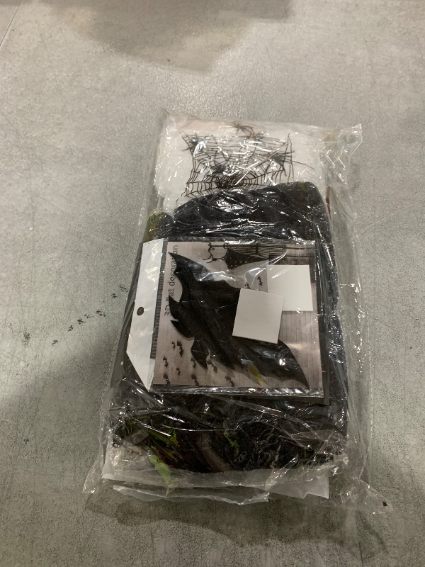 Photo 1 of 28 PCS Halloween Outdoor Decor Set - Porch Decorations - Door Decor Set Containing Banners, 3D Bats, Creepy Cloth, and More - Halloween Decorations Outdoor & Indoor