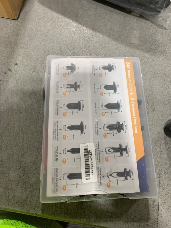 Photo 1 of 240 Retainer Clips + 5 Fastener Remover Set