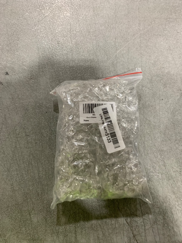 Photo 1 of 33ft K9 Glass Crystal Garland Strands - Hanging Chandelier Gem Bead Chain - 14mm Clear Octagon Prism Diamond String Decorations for Wedding Party Manzanita Centerpiece Christmas Tree