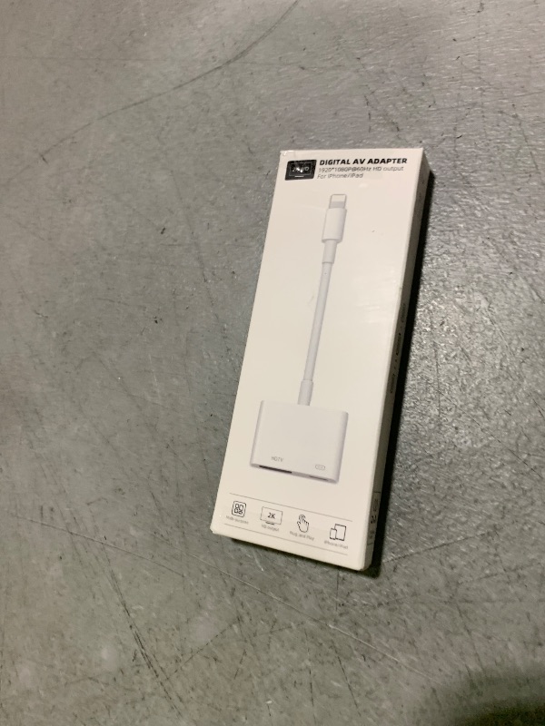 Photo 1 of [Apple MFi Certified] Lightning to HDMI Adapter for iPhone to TV, iPhone HDMI Adapter 1080P Digital AV Sync Screen Connector Cable Compatible for Phone 14/13/12/11/XS/XR/X/8/7 No Power Needed