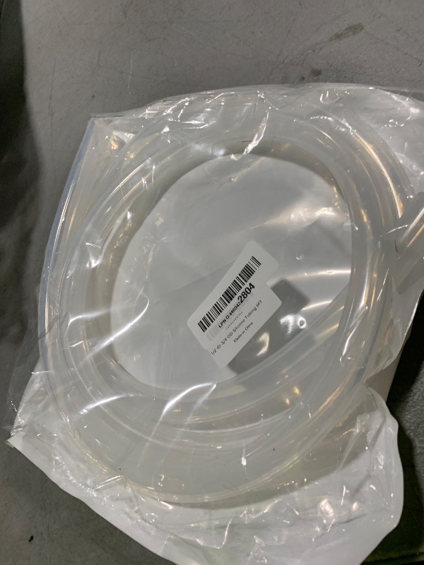 Photo 1 of 1/2"ID x 3/4"OD Silicone Tubing, 6 Feet - Flexible Food Grade Clear Silicone Tube for Home Brewing, Aquariums, and Medical Applications