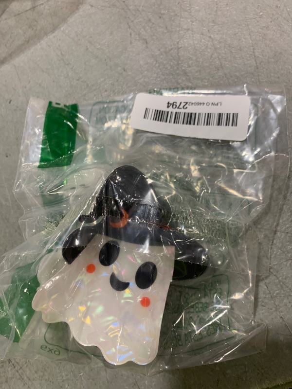 Photo 1 of 3PCS Halloween Hair Claw Clips, Cute Ghost Claw Clips Laser White Ghost Hair Clip for Women Girls Halloween Spooky Hair Accessories