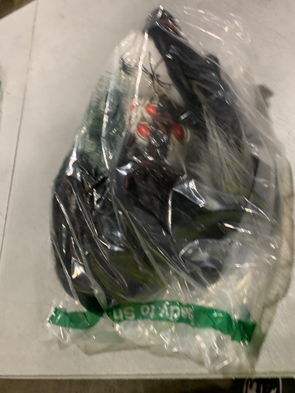 Photo 1 of [ Up and Down ] 31" Giant Spider Sound & Touch Activated Halloween Hanging Decorations with Spider Egg Light Up Red Eyes Creepy Sound Battery Operated for Porch Yard Gardens Party Haunted House Decor