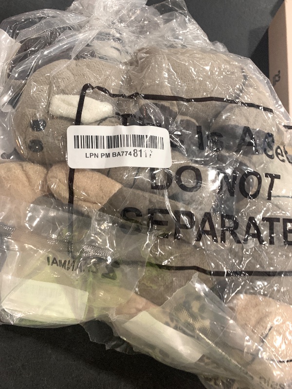 Photo 1 of 6 Pieces Safari Stuffed Animals Plush Jungle Animal Toys Set for Boys Girls, Lion Elephant Zebra Giraffe Tiger Monkey for Animal Themed Parties Student Award Christmas (Cute Style)