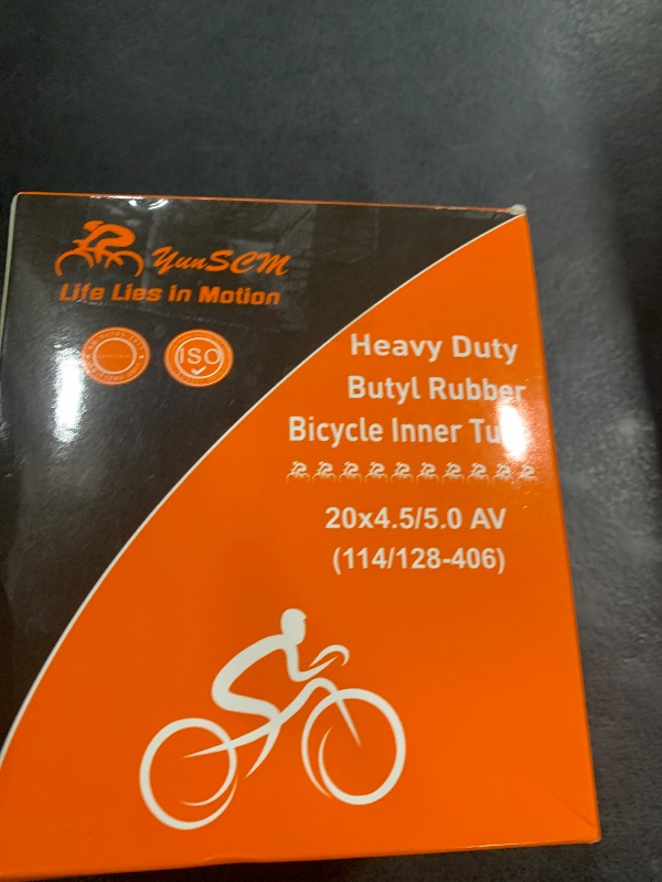 Photo 1 of 2-PCS 20" E-Bike Tubes 20x4.5 20x5.0 AV32mm Premium Butyl Rubber Inner Tubes 20" x 4.5" 20" x 5.0" Compatible with 20 X 4.5/5.0 Bike Bicycle Fat Tire Tubes Schrader Valve