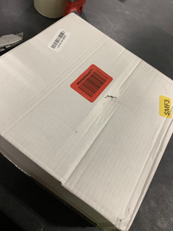 Photo 1 of 1 Each | Disposable Glove or Tissue Box Holder, Double (2-Box) Glove Rack, Wall Mounted Universal Box Holder, for Larger Sized Boxes, White - 1 Glove Rack