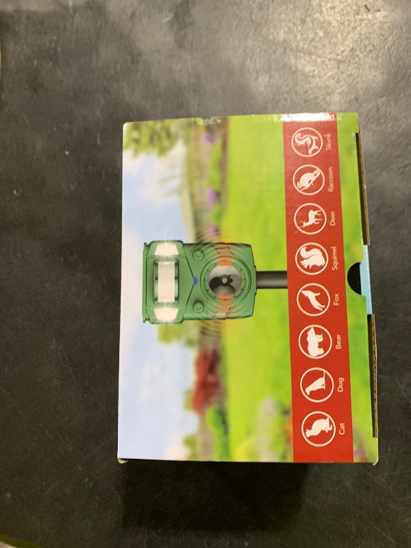 Photo 1 of 2025 Upgraded Solar Ultrasonic Animal Repellent Outdoo - Motion Activated Deer, Squirrel, Cat,Raccoon, Dog & Bird Deterrent with Multi-Frequency LED Strobe & Ultrasonic Sweep for Garden, Farm, Yard