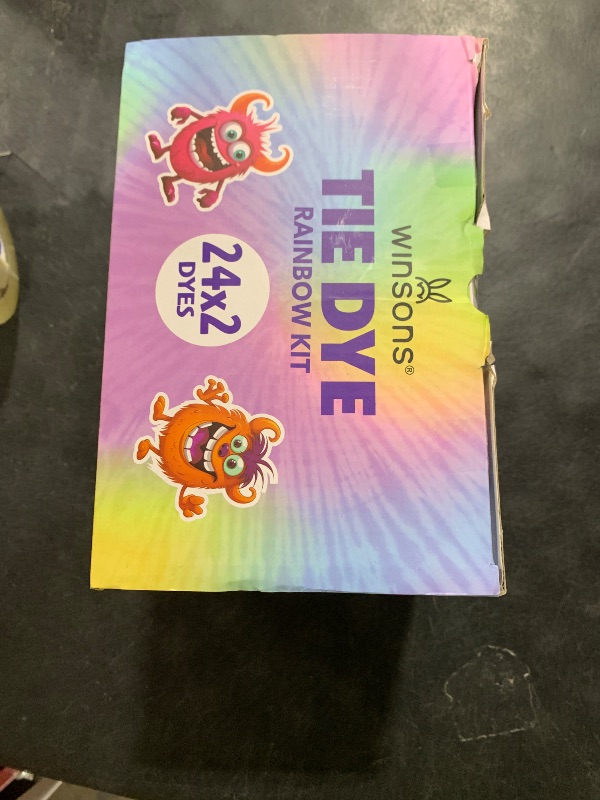 Photo 1 of 24 Colors Tie Dye Kit, Tie Dye Set for Kids, Pre-Filled Bottles, Non Toxic Permanent Fabric Dye Art Set, Easy DIY Fabric Art - Create Fun (24 Colors)