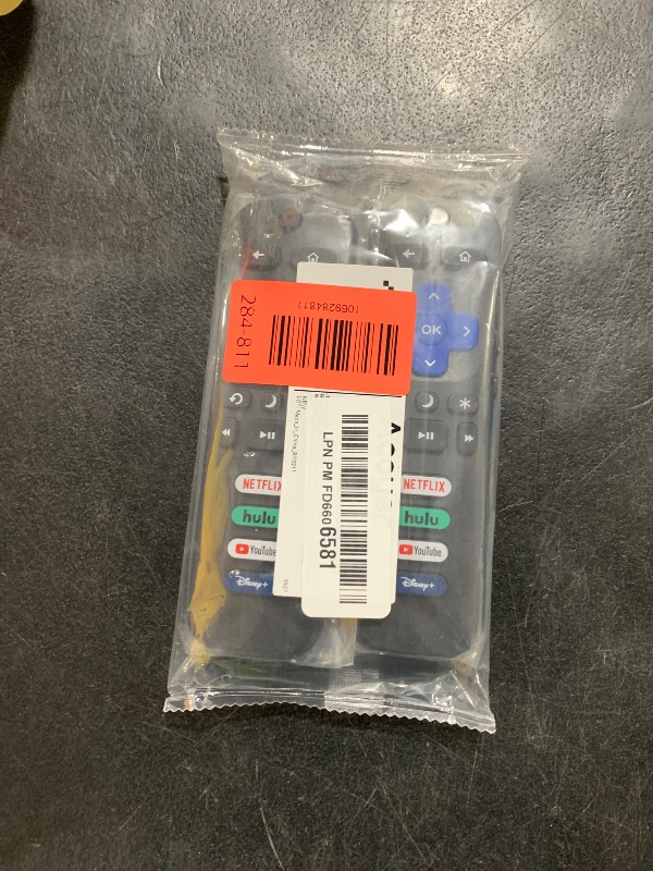 Photo 1 of (Pack of 2) Replacement Remote Control Only for Roku TV, Compatible for TCL Roku/Hisense Roku/Onn Roku/Sharp Roku/Element Roku/Westinghouse Roku/Philips Roku Smart TVs (Not for Roku Stick and Box)