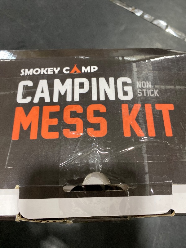Photo 1 of 18 Pcs Smokey Camp Backpacking Cooking Set with Stove & Adapter - Pot, Pan, Kettle, Stove, Cutlery, Compact Camping Cookware Mess Kit, All in One Non-Stick Camping Cooking Set, Hiking, Picnic