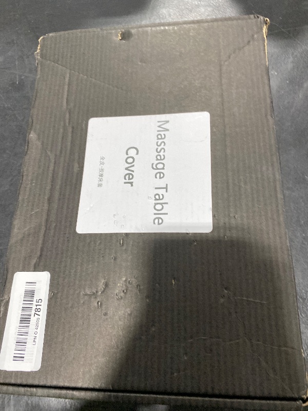 Photo 1 of 1-Pack 28-Inch Wide PU Massage Table Protector – Waterproof, Wipeable & Reusable Vinyl Cover for Square Treatment Tables – Black