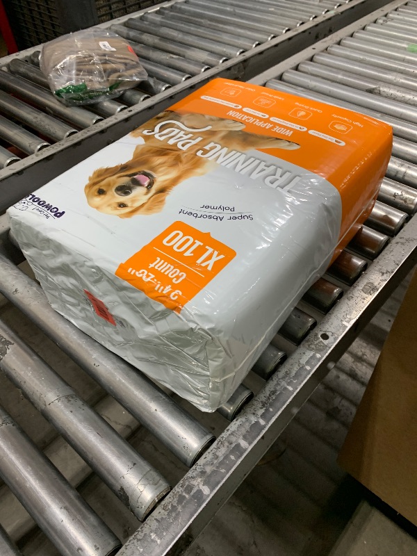 Photo 1 of 100-Pack X-Larg Puppy Pads - 34" x 28" Extra Large Pee Pads for Dogs with 6-Layer Leakproof Protection, Quick-Dry and Disposable Dog Pads with High Absorbency for Easy Potty Training