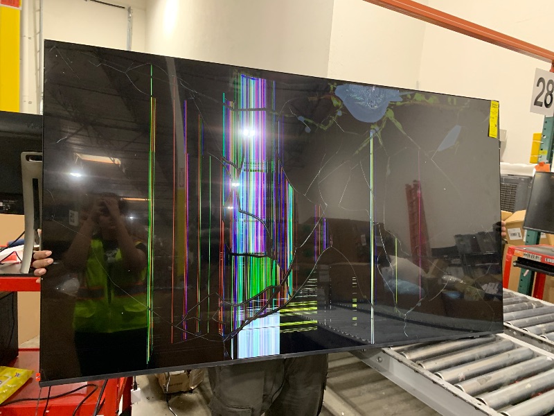 Photo 1 of FOR PARTS, NON FUNCTIONAL********************Samsung 75-Inch Class Crystal UHD U8000F 4K Smart TV (2025 Model) Endless Free Content, Crystal Processor 4K, MetalStream Design, Knox Security, Alexa Built-in