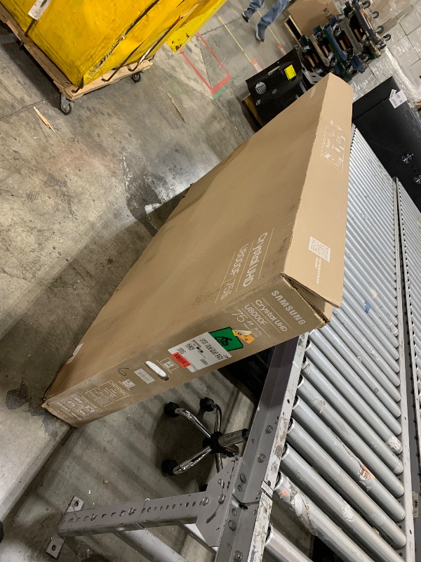 Photo 1 of FOR PARTS, NON FUNCTIONAL********************Samsung 75-Inch Class Crystal UHD U8000F 4K Smart TV (2025 Model) Endless Free Content, Crystal Processor 4K, MetalStream Design, Knox Security, Alexa Built-in