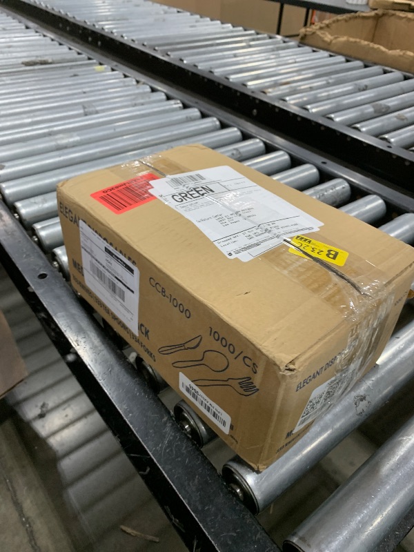 Photo 1 of 1,000 Plastic Disposable Cutlery Bulk Variety Pack Black Medium Weight Includes 334 forks, 333 knives, 333 soup spoons, Disposable Silverware Plastic Cutlery