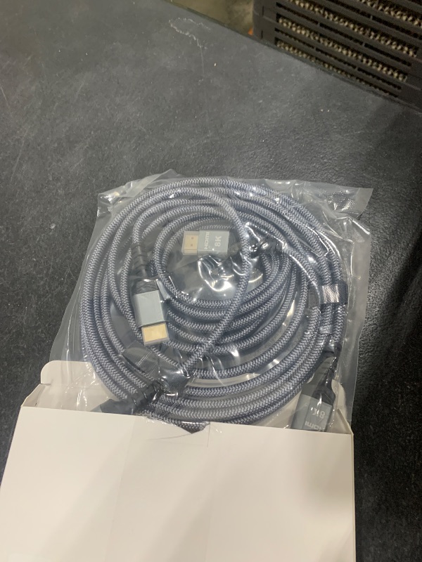 Photo 1 of 10K 8K HDMI 2.1 Cable 2-Pack 6.6FT, Highwings Certified 48Gbps Ultra High Speed Slim HDMI Cord,Support 4K@120Hz 8K@60Hz, HDCP 2.2&2.3, Dynamic HDR,eARC,DTS:X, Compatible with Roku TV/HDTV/PS5/Blu-ray