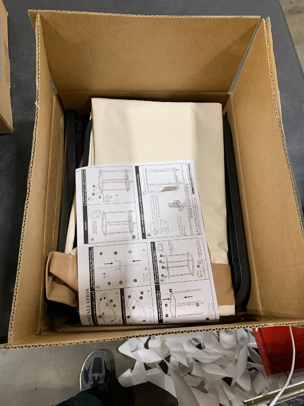 Photo 1 of 150L (40 Gal) High-Grade Fashion Laundry Basket with Wheels, Leather Patchwork Large Laundry Basket with Handles, 900D Oxford Fabric, Detachable Laundry Hamper for Bedroom, Bathroom, Laundry Room