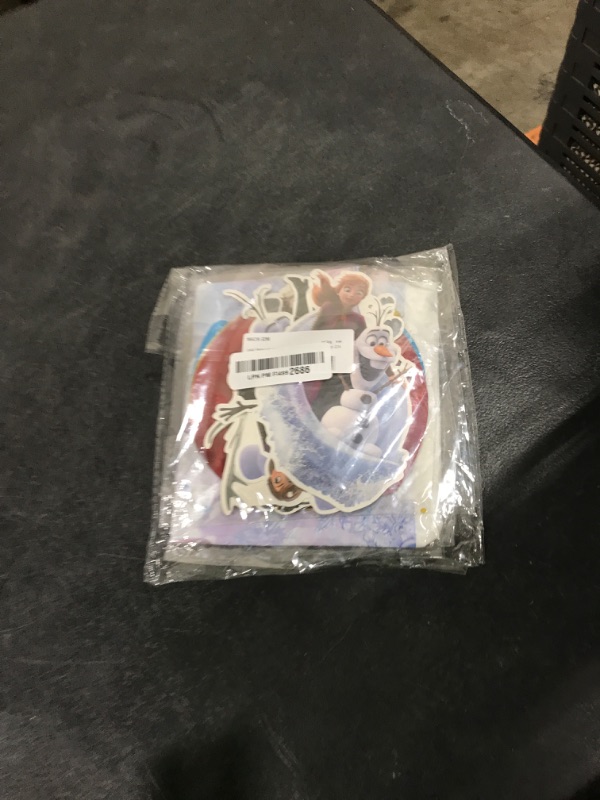 Photo 1 of 102 Psc For Frozen theme party setup, easy to assemble decorations, including children's DIY cake toppers and background cloth sets, perfect for children's birthday parties.