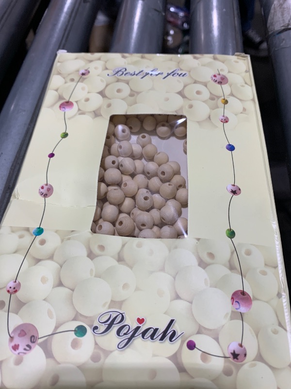 Photo 1 of 100pcs 10MM Wood Beads Natural Unfinished Round Wooden Loose Beads Wood Spacer Beads for Craft Making Decorations and DIY Crafts (10mm)