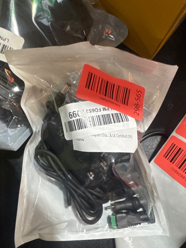Photo 1 of 12V 2A AC Adapter Charger with 10 Connectors, 12 Volts 2A 1.5A 1A 0.5A Power Supply Cord for LED Strip Light, CCTV Camera, Speaker, GPS, Webcam, Router and More, FCC & UL Certified (5ft)