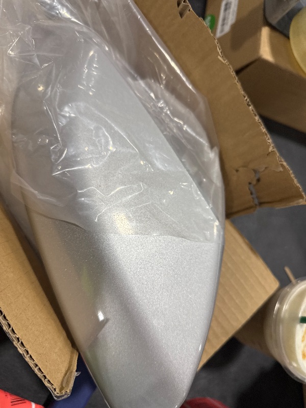 Photo 1 of 1 Pair Glossy Grey Side Mirror Cover Cap Housing Compatible with Honda Civic 2016-2019 2020 2021 Honda Insight 2019-2021, Direct Replacement