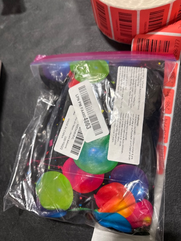 Photo 1 of 100 Pcs UV Neon Balloons ,Neon Glow Party Balloons UV Black Light Balloons Glow in the dark for Birthday Decorations Wedding Glow Party Supplies Blacklight Reactive Fluorescent Balloons