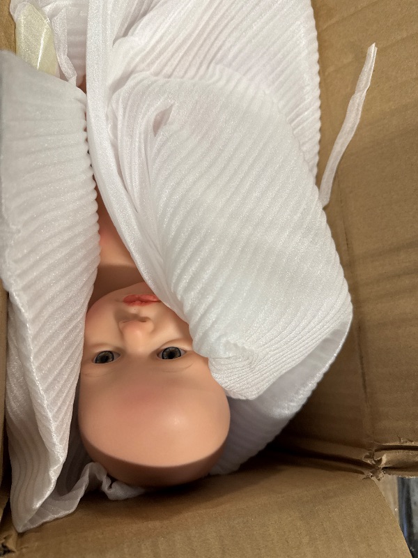 View 4 of ** GREASY **Aniiyy 18Inch Loulou Full Body Solid Silicone Baby Dolls Realistic Painted Silicone Newborn Doll Girl Baby Anatomically Correct Look Like Real Babies