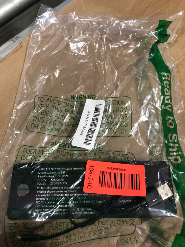 Photo 1 of ** Missing 2 probes***Bluetooth Wireless Meat Thermometer with App, Touch Screen, Audible Alarm, 2 Probes, 800ft Range & Rechargeable Base, Kitchen Food Thermometer for Cooking, BBQ, Smoker | Stocking Stuffers for Men