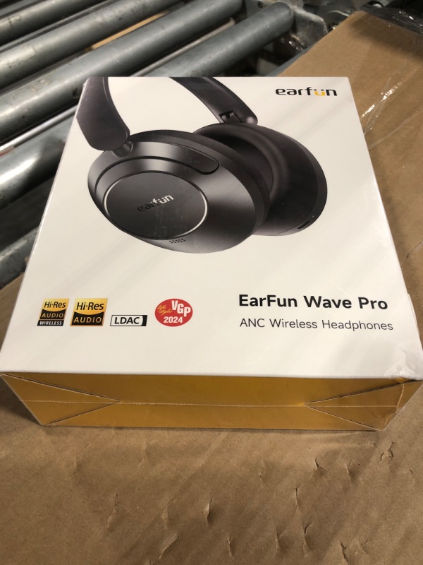 Photo 1 of ** Factory Sealed***EarFun Wave Pro Active Noise Canceling Headphones, Wireless Over Ear Bluetooth Headphones, LDAC Hi-Res Sound, 5 Mics AI Clear Call, 80H Playtime, Multipoint Connection, Comfort Fit, Custom EQ via App