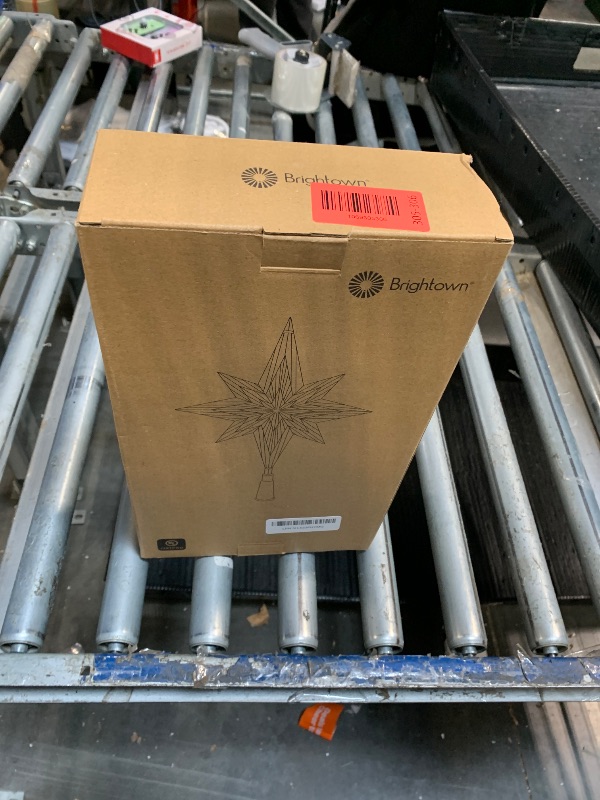 Photo 1 of ***SIMILAR ITEM***Christmas Tree Topper Lighted Star with Built-in 10 Replaceable Bulbs, 9.5” Clear Five-Pointed Star Tree Topper Plug in for Indoor Office Xmas New Year Holiday Tree Decoration, Warm White