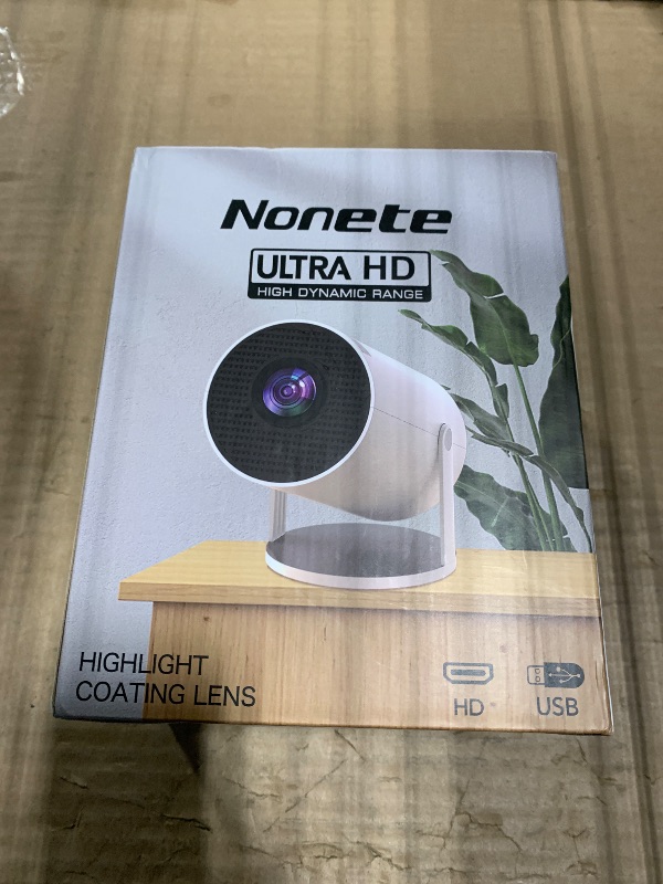 Photo 1 of [2026 Upgraded] Mini Projector Support 4K 1080P FHD Auto Keystone 270° Rotatable with WiFi 6 and Bluetooth 5.2 Projector Portable Compatibile with HDMI/TV Stick/Memory Stick/Laptop,White