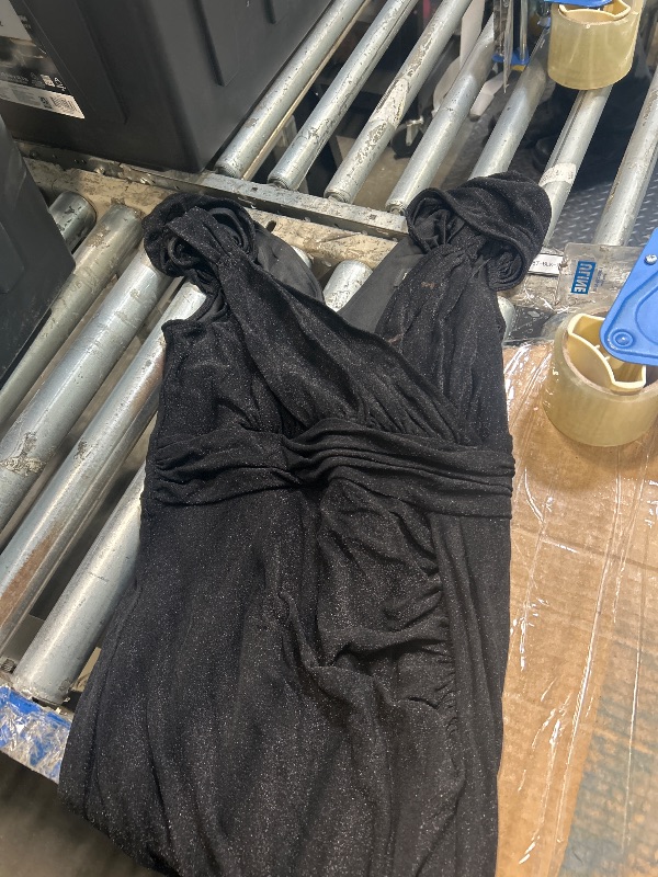 Photo 1 of ******SIMILAR ITEM****
Flessibili Women's Elegant Solid Color Velvet Midi Dress Funeral Long Dresses Sleeveless Formal Maxi Dress A#Black Large