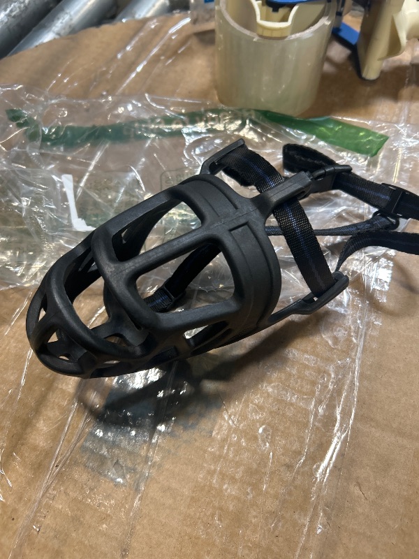Photo 1 of ****ITEM SIMILAR****
BARKLESS Dog Muzzle, Basket Muzzle for Biting, Chewing and Scavenging, Humane Cage Mouth Cover, Perfect for Grooming and Training Large Aggressive Reactive Dogs (L, Black)