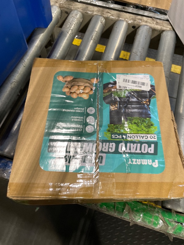 Photo 1 of [Upgraded] 4PCS 20-Gallon Potato Grow Bags with Unique Harvest Window, Visible Window, Garden Planting Bag with Reinforced Handle, Nonwoven Fabric Pots for Tomato, Potato Growing Container - Black