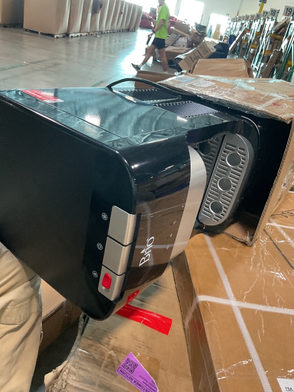 Photo 1 of **DOES NOT TURN ON *****Brio Bottom Loading Water Cooler Dispenser for 5 Gallon Bottles - 3 Temperatures with Hot, Room & Cold Spouts, Child Safety Lock, LED Display with Empty Bottle Alert, Stainless Steel