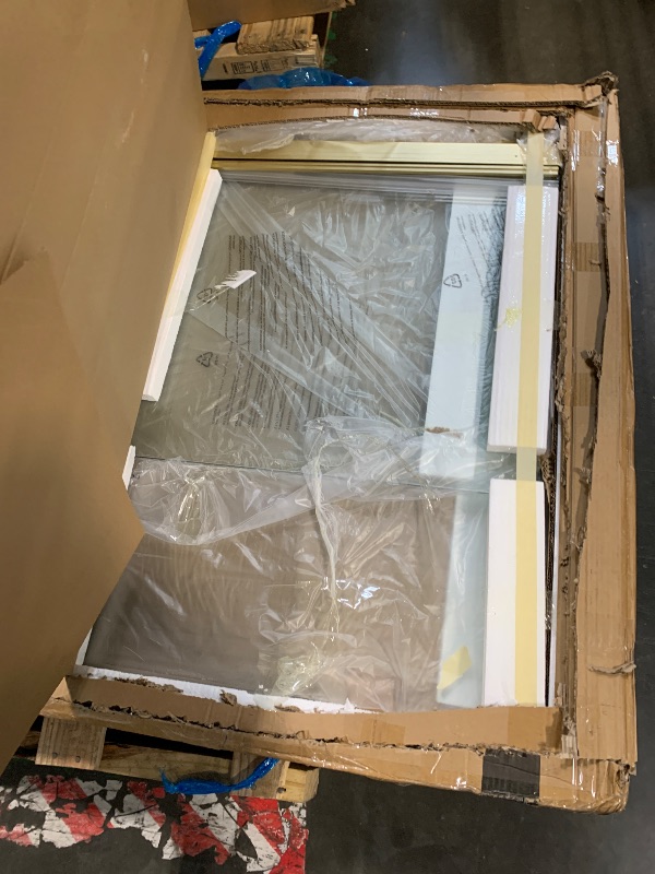 View 2 of ***MAY NEED A TRUCK***Bathlink 59-60" W x 76" H Frameless Pivot Shower Door, Pivot Swing Shower Door with Clear Tempered Glass 5/16"(8mm), Reversible, Brushed Gold Finish, Magnetic Closing
