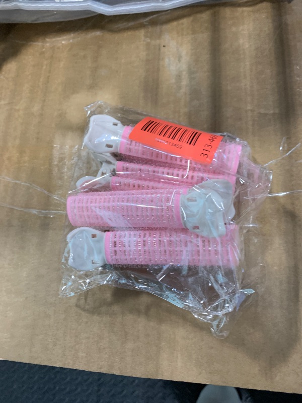 Photo 1 of "4Pcs Pink Root Lift Clips - Heatless Volumizing Hair Rollers with Self-Grip, Portable Bangs Curler for DIY Styling, Root Volume Clips Salon Tools for Women Home and Salon Use "