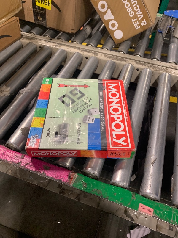 Photo 1 of *USED*
Monopoly Board Game | Classic Game with Storage Tray and Larger Tokens | Ages 8+ | 2 to 6 Players | Family Games for Kids and Adults | Kids Gifts