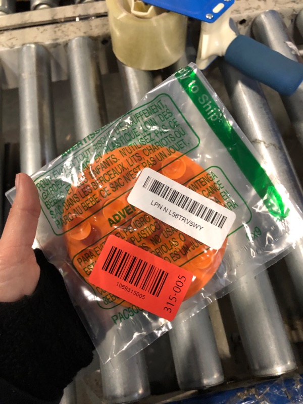 Photo 1 of (Pack of 2) Creative Children's Tableware Sucker Baby Kids Magic Suction Mat Portable Double-Sided Suckers Anti-Slip Plate Bowl Cutlery Placemat(Orange)