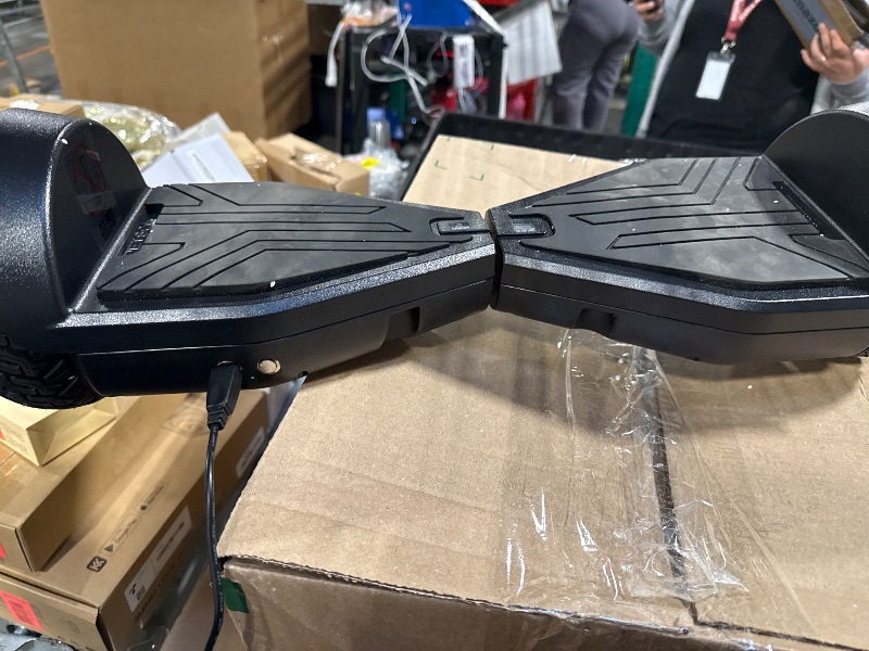 Photo 1 of ** UNKNOWN IF IT WORKS**Jetson Spin All Terrain Hoverboard with LED Lights, Self-Balancing Hoverboard with Active Balance Technology, Range of Up to 7 Miles, Ages 13+, Black, JAERO-BLK