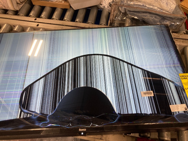 Photo 1 of **SCREEN DAMAGED**
Roku Smart TV 2025 – 40-Inch Select Series, 1080p Full HD TV – Roku TV with Voice Remote – Flat Screen LED Television with Wi-Fi for Streaming Live Local News, Sports, Family Entertainment