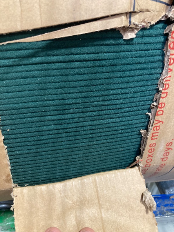 Photo 1 of **partial set**
WHGBJA 79" Convertible Sleeper Sofa Bed with Cylindrical Pillow, Corduroy Folding Mattress Couch with Fixed-Shape Frame, Floor Sofa Lounge Couch for Living Room Bedroom Lounge Studio (Green)