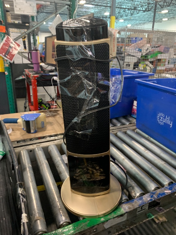 Photo 1 of **MISSING REMOTE**
Dumos 23inch Space Heaters for Indoor Use, Portable Heater with 7 Light Colors, Adjustable Thermostat with Remote, Tip-over Protection Up to 95°F, 70°Oscillation