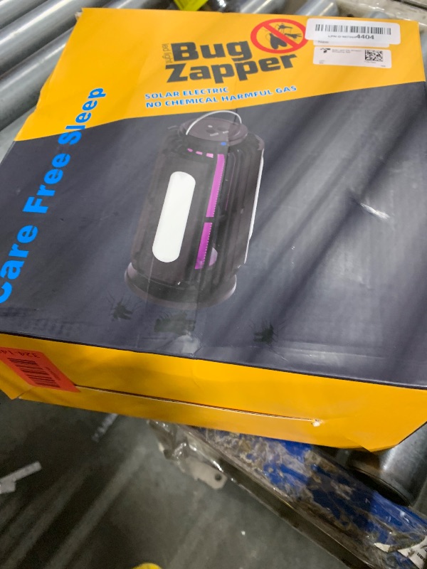 Photo 1 of *UNTESTED*
TYPEC Bug Zapper 2 Pack, Solar Bug Zapper with 3 Solar Charging Panels, IP65 Waterproof Mosquito Zapper, 4200V Mosquito Zapper with LED Light, Outdoor Indoor AUTO ON/Off