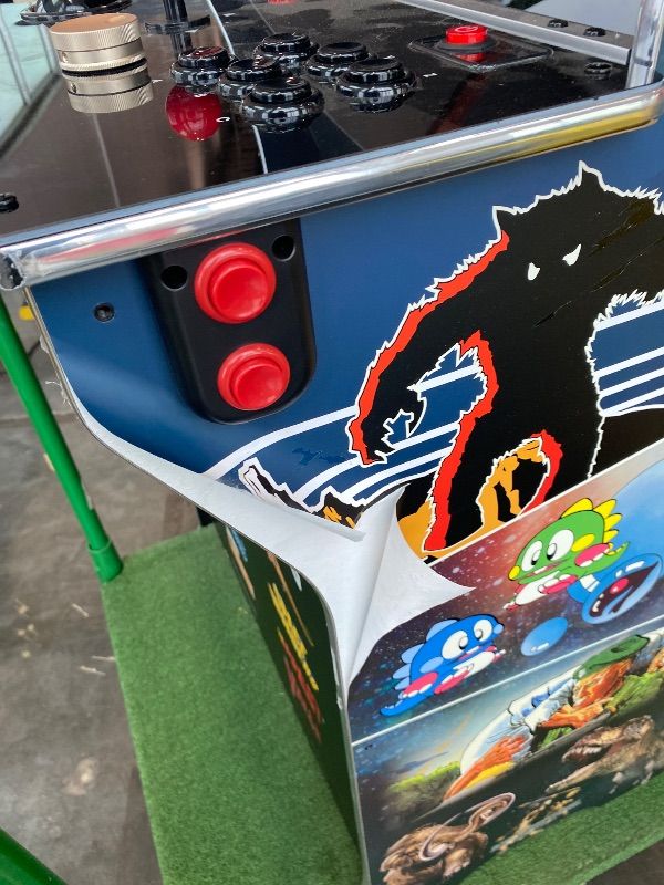 Photo 1 of ***MISSING POWER CORD*** ***MINOR DAMAGE*** AtGames Legends Ultimate Arcade, Full Size Game Machine, Home Arcade, Classic Retro Video Games, 300 Licensed Arcade and Console Games, Action Fighting Puzzle Sports & More, WiFi, HDMI, Bluetooth