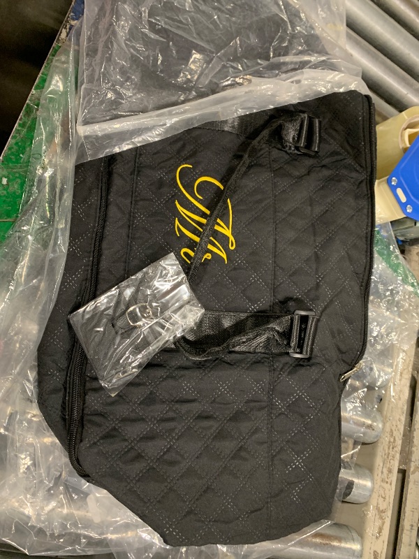 Photo 1 of ***The white bag is not here***Dansydaisy 4 Pcs Duffel Bag Set Include 2 Honeymoon Travel Bags with Shoe Compartment and 2 Luggage Tags(Mr and Mrs,Black,White)